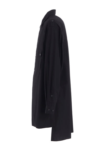 COTTON BROAD OVERSIZED DOUBLE COLLAR SHIRT