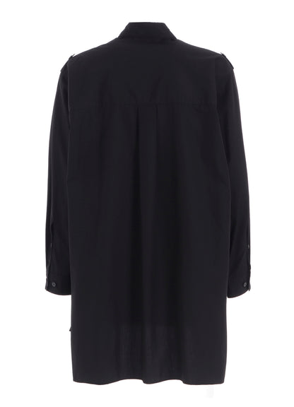 COTTON BROAD OVERSIZED DOUBLE COLLAR SHIRT