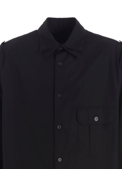 COTTON BROAD OVERSIZED DOUBLE COLLAR SHIRT