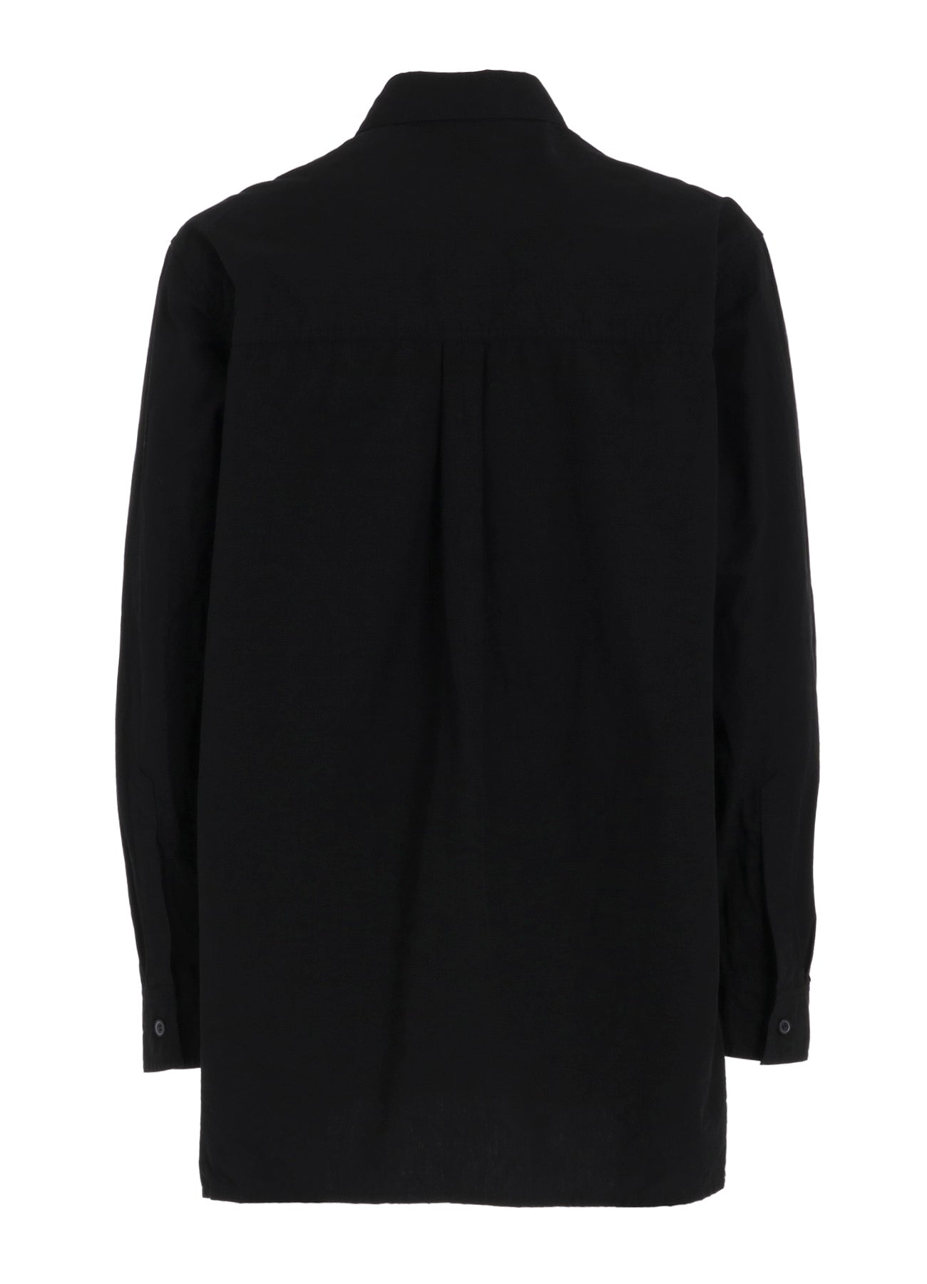 COTTON LINEN SINGLE WELT POCKET SHIRT