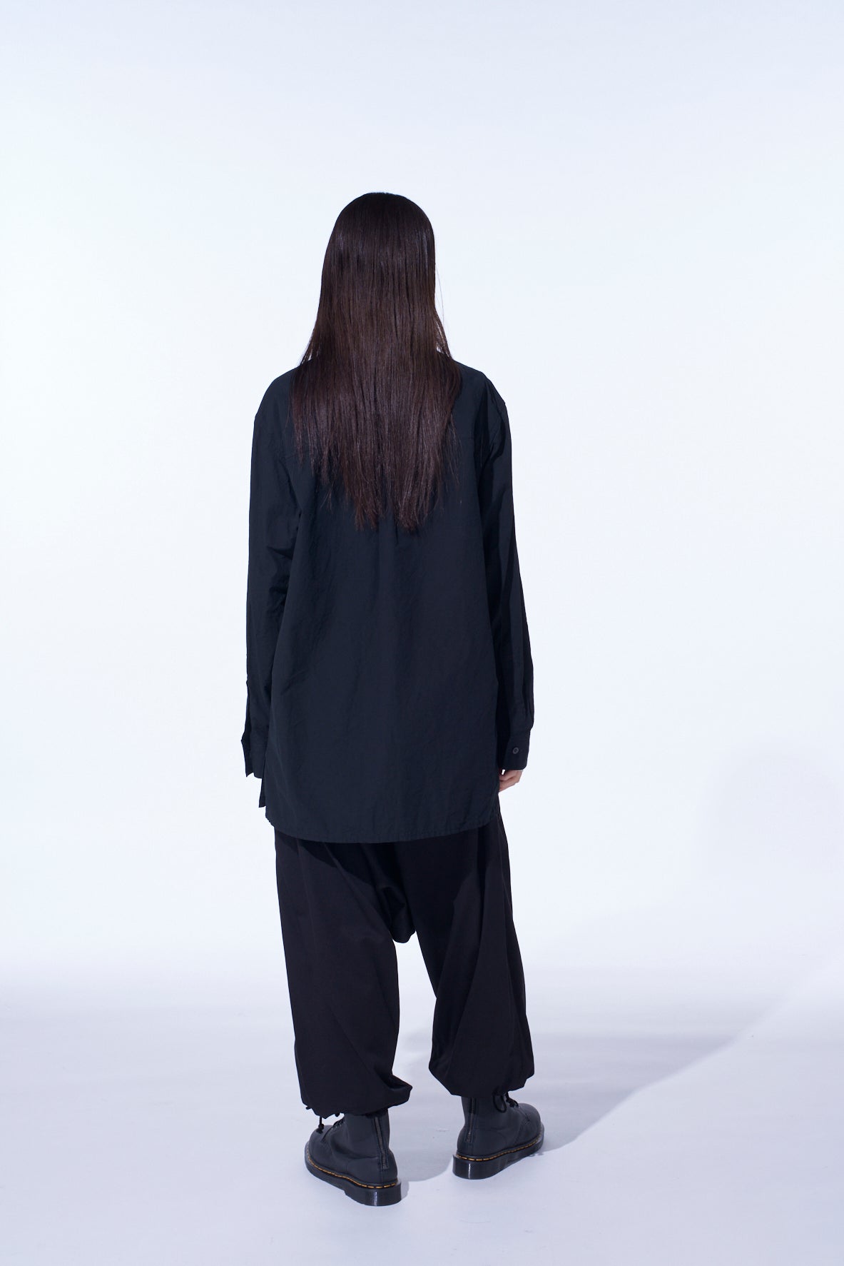 COTTON LINEN SINGLE WELT POCKET SHIRT