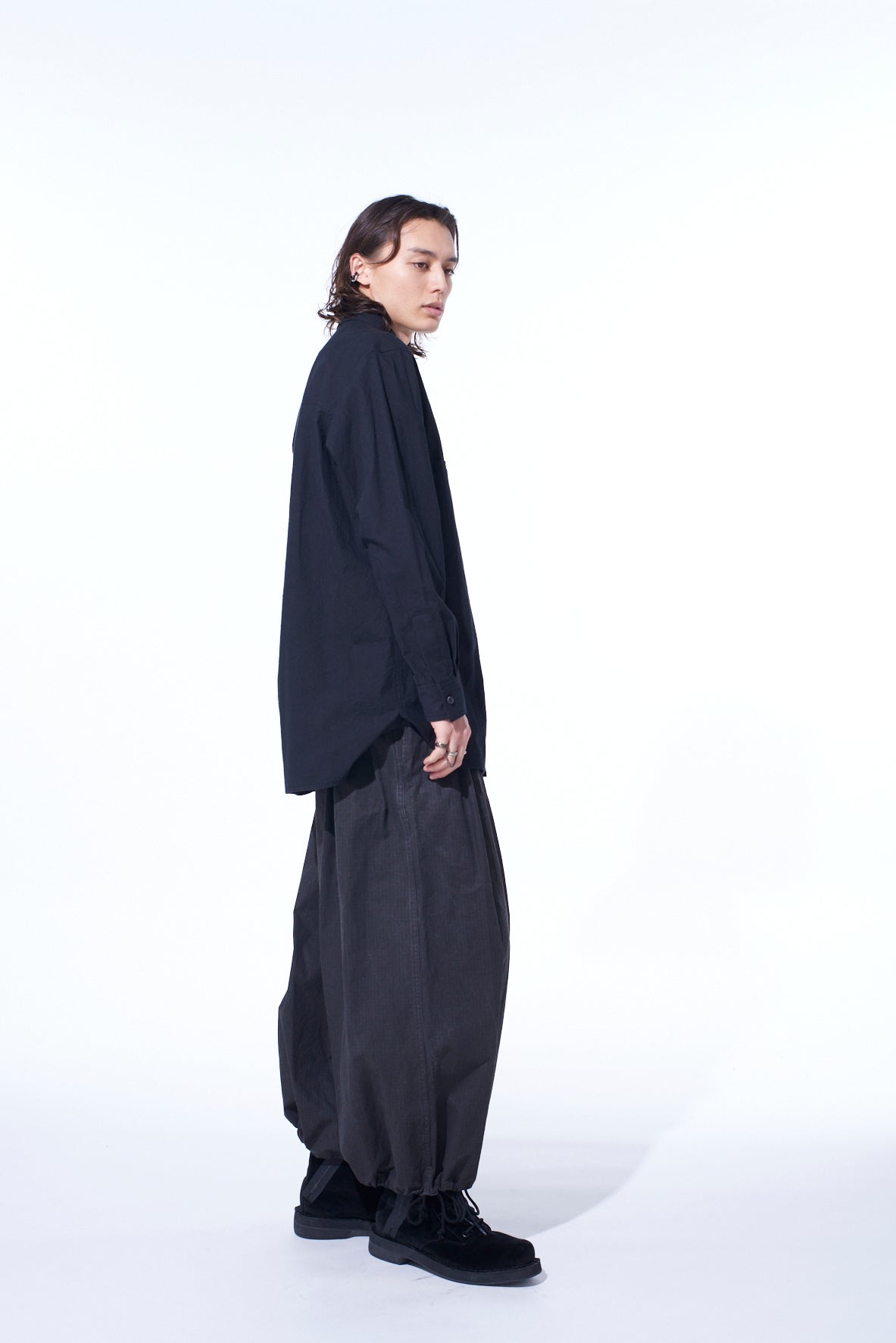 POISONOUS FLOWER PRINT SINGLE SEAM POCKET SHIRT