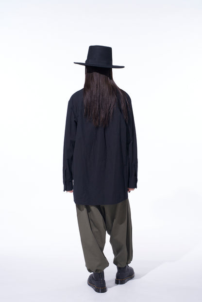 POISONOUS FLOWER PRINT SINGLE SEAM POCKET SHIRT