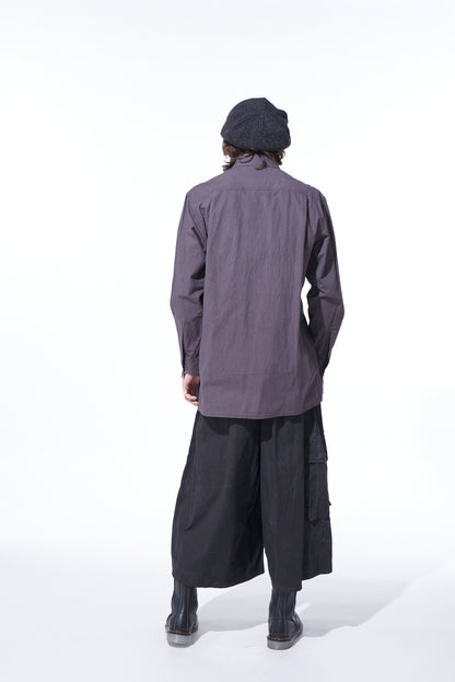 POISONOUS FLOWER PRINT ZIP SHIRT