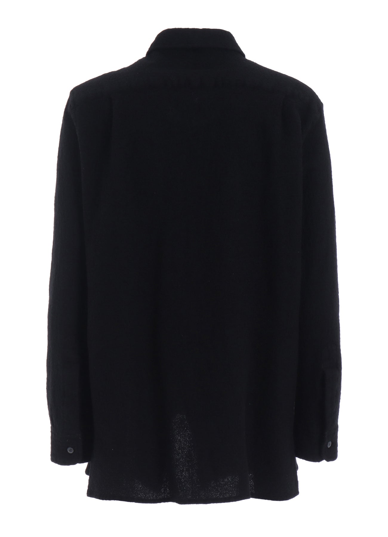 WOOL GAUZE ZIP SHIRT