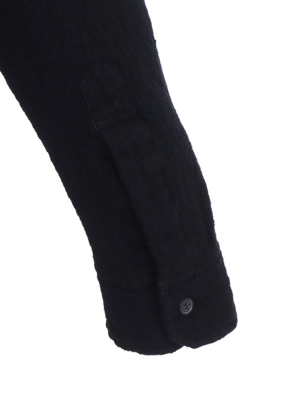 WOOL GAUZE ZIP SHIRT