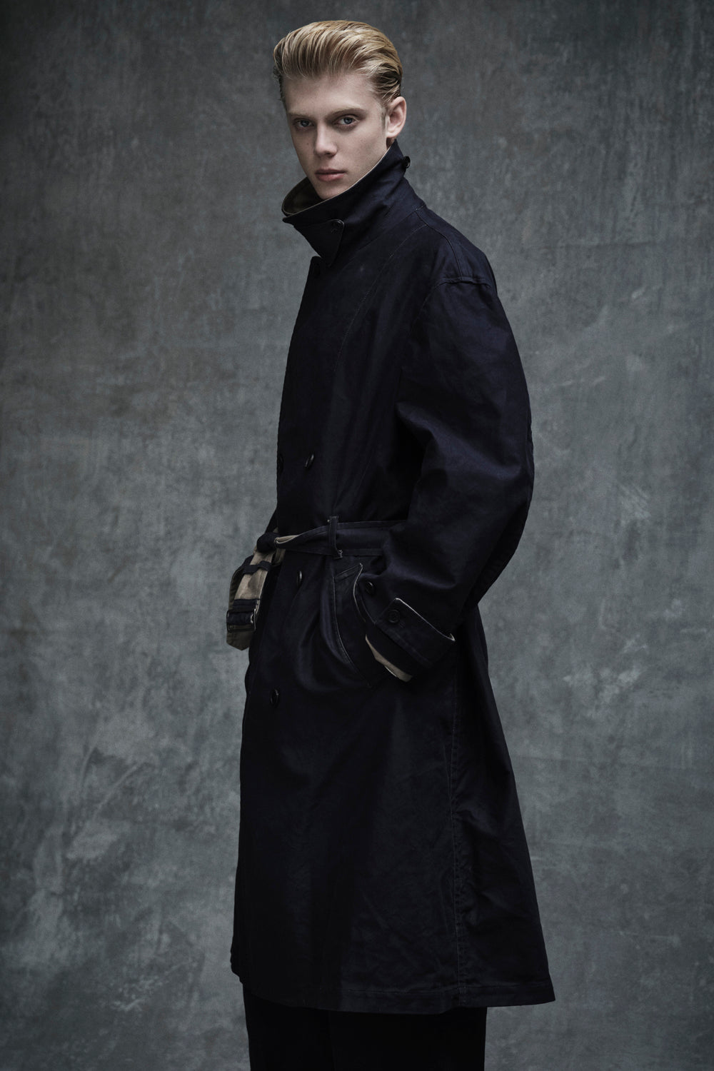 MOLESKIN REVERSIBLE TRENCH COAT