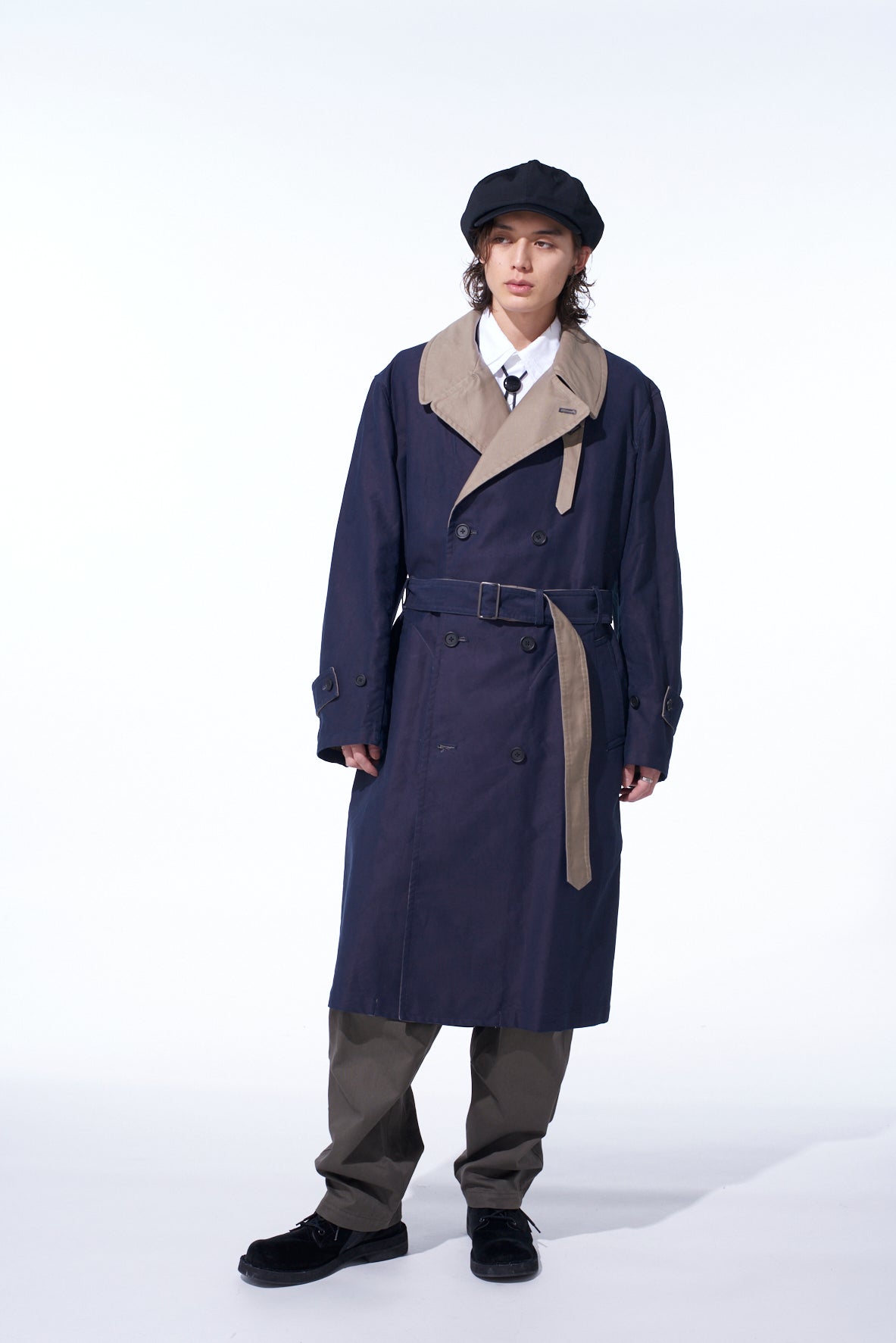 MOLESKIN REVERSIBLE TRENCH COAT