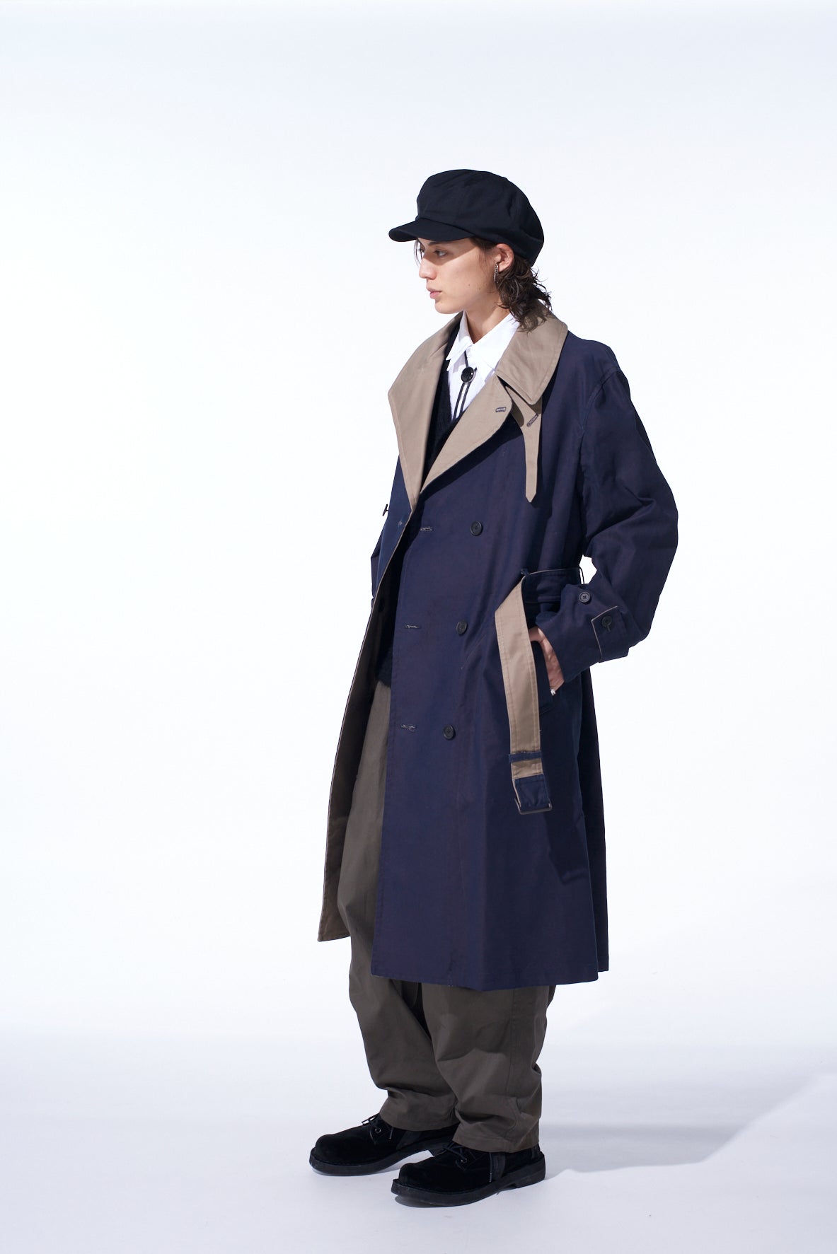 MOLESKIN REVERSIBLE TRENCH COAT – THE SHOP YOHJI YAMAMOTO