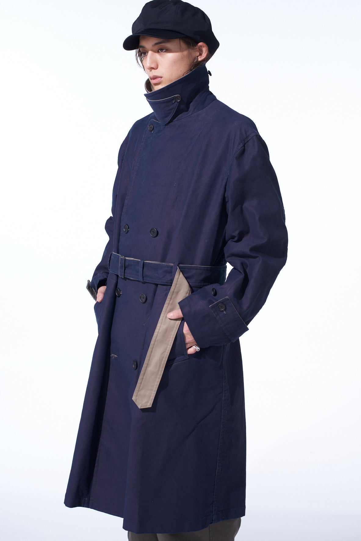 MOLESKIN REVERSIBLE TRENCH COAT