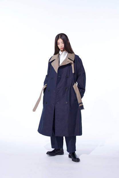 MOLESKIN REVERSIBLE TRENCH COAT