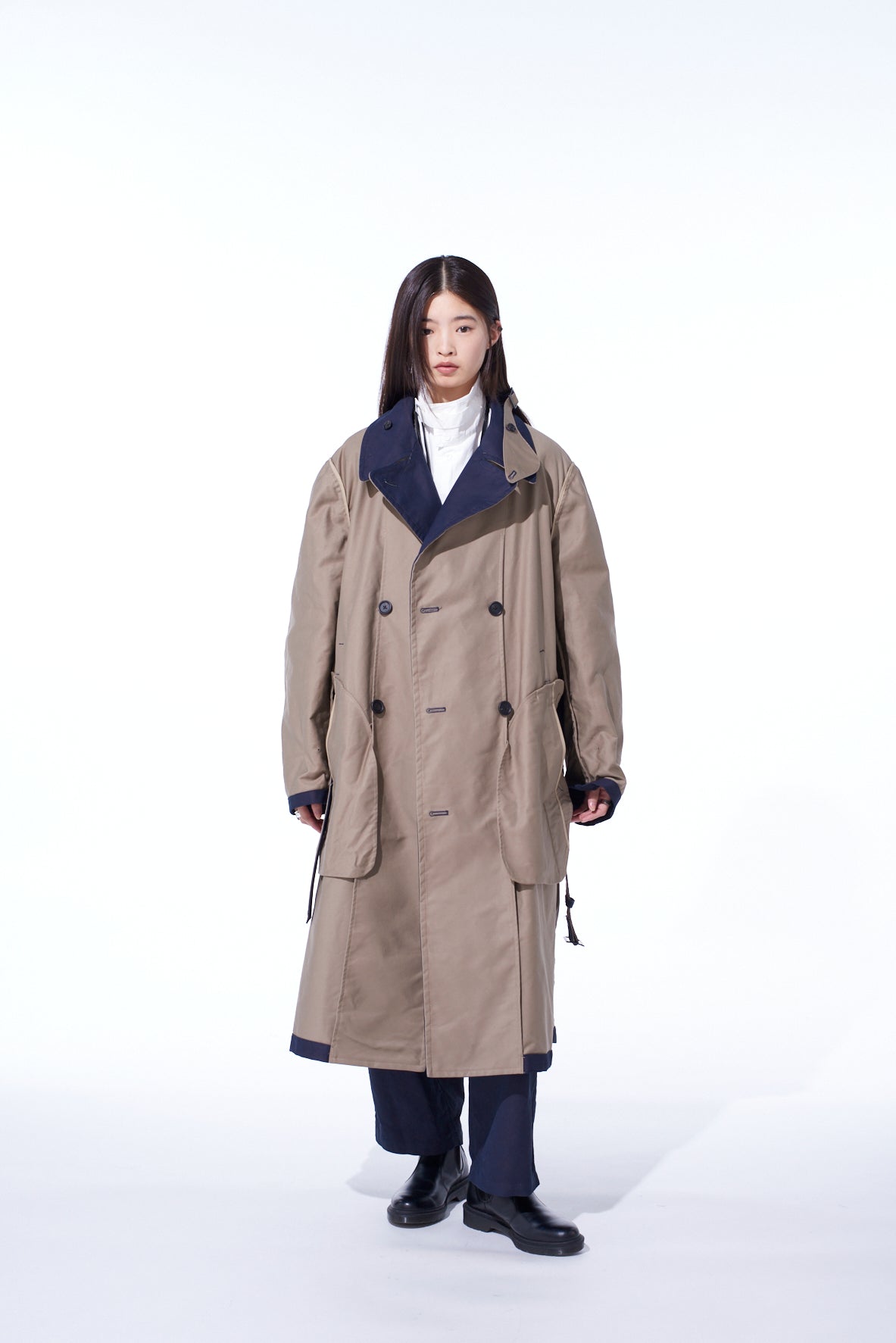 MOLESKIN REVERSIBLE TRENCH COAT – THE SHOP YOHJI YAMAMOTO