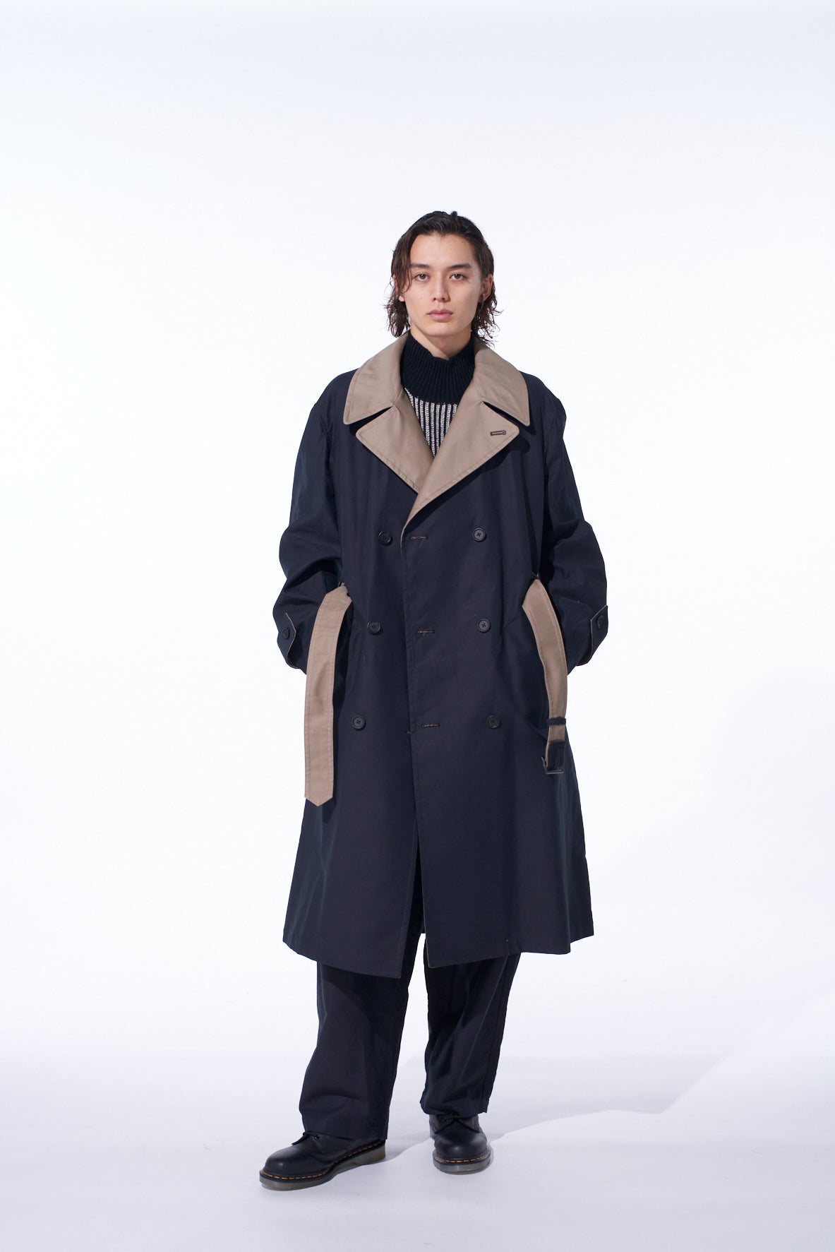 MOLESKIN REVERSIBLE TRENCH COAT