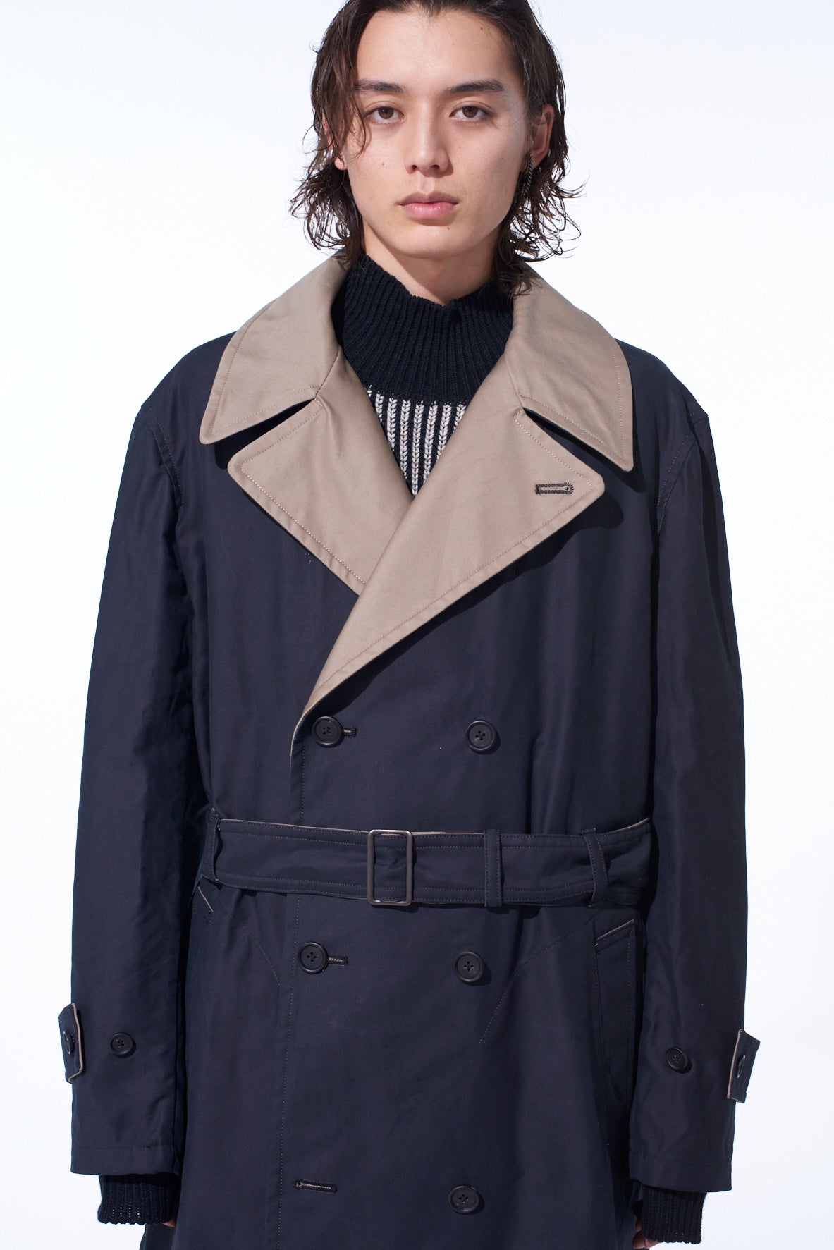 MOLESKIN REVERSIBLE TRENCH COAT