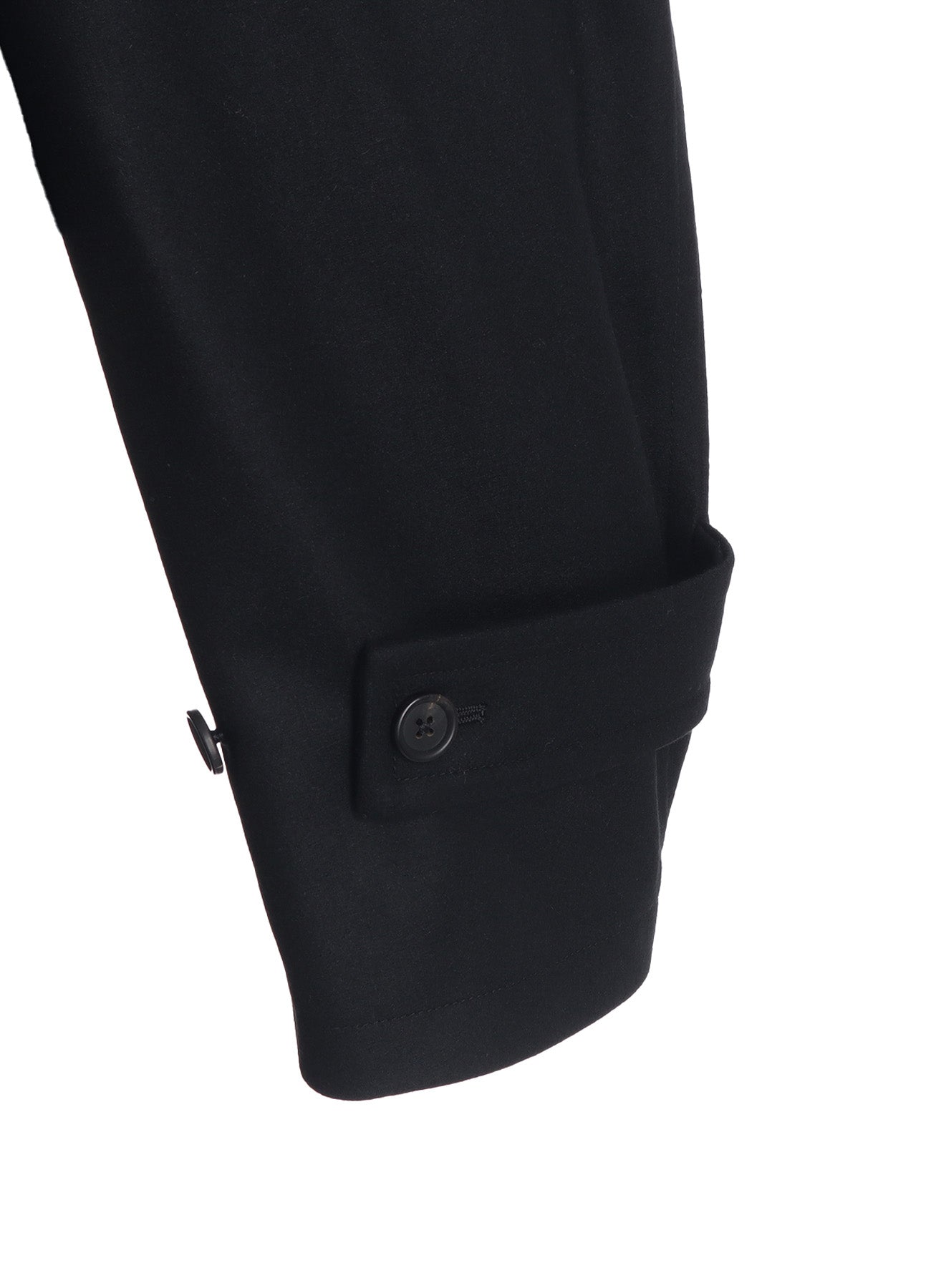 LAMB WOOL PRINTED MESSEGE EMBROIDERY TRENCH COAT