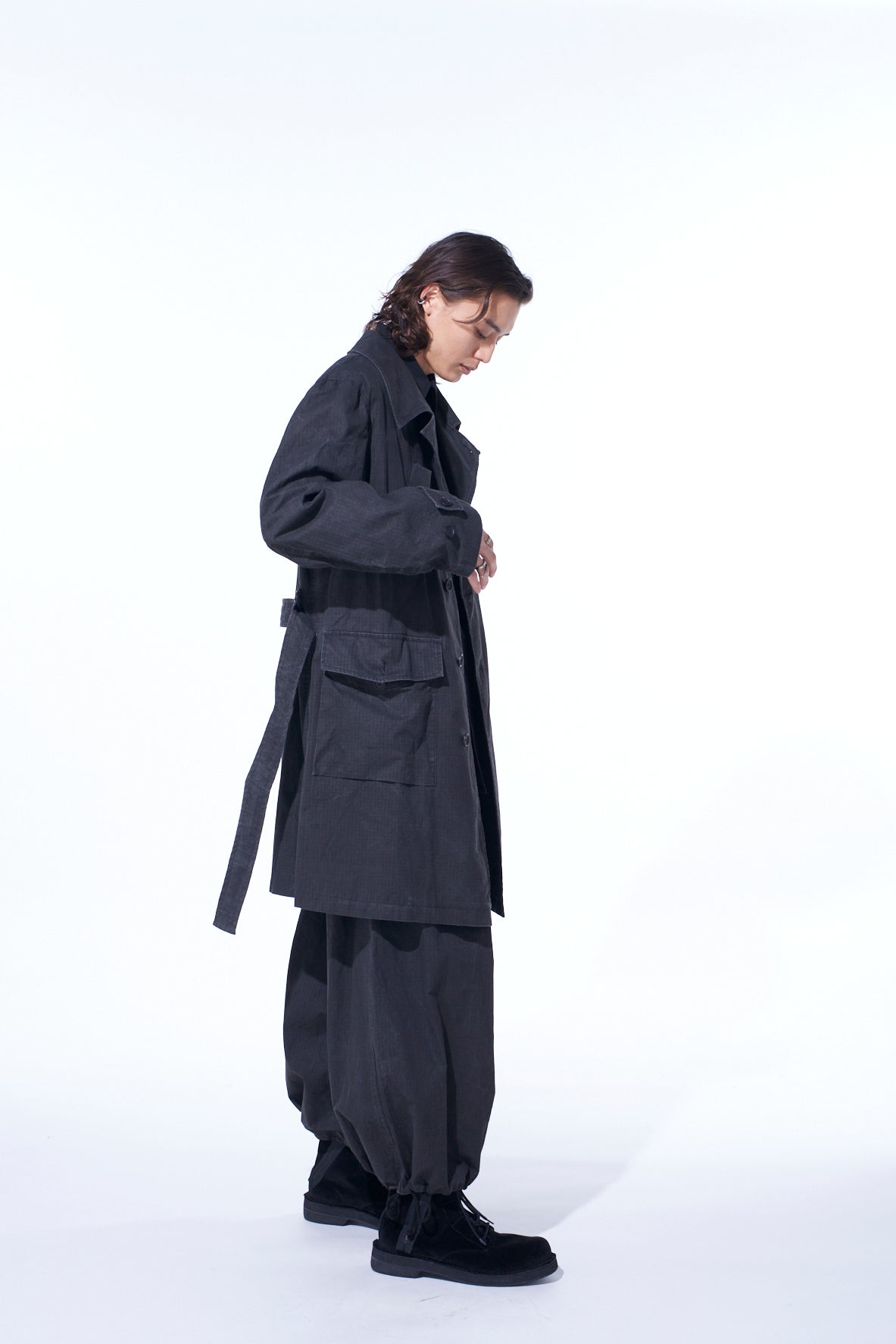 PIGMENT PRINT RIPSTOP MILITARY COAT