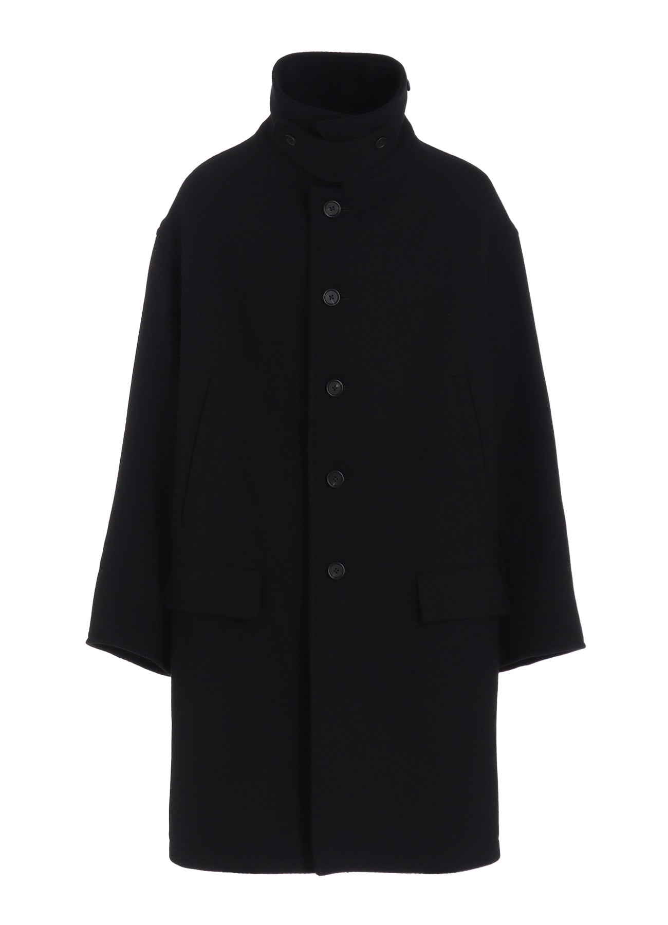 4/24 KERSEY OVERSIZED STAND COLLAR COAT – THE SHOP YOHJI YAMAMOTO