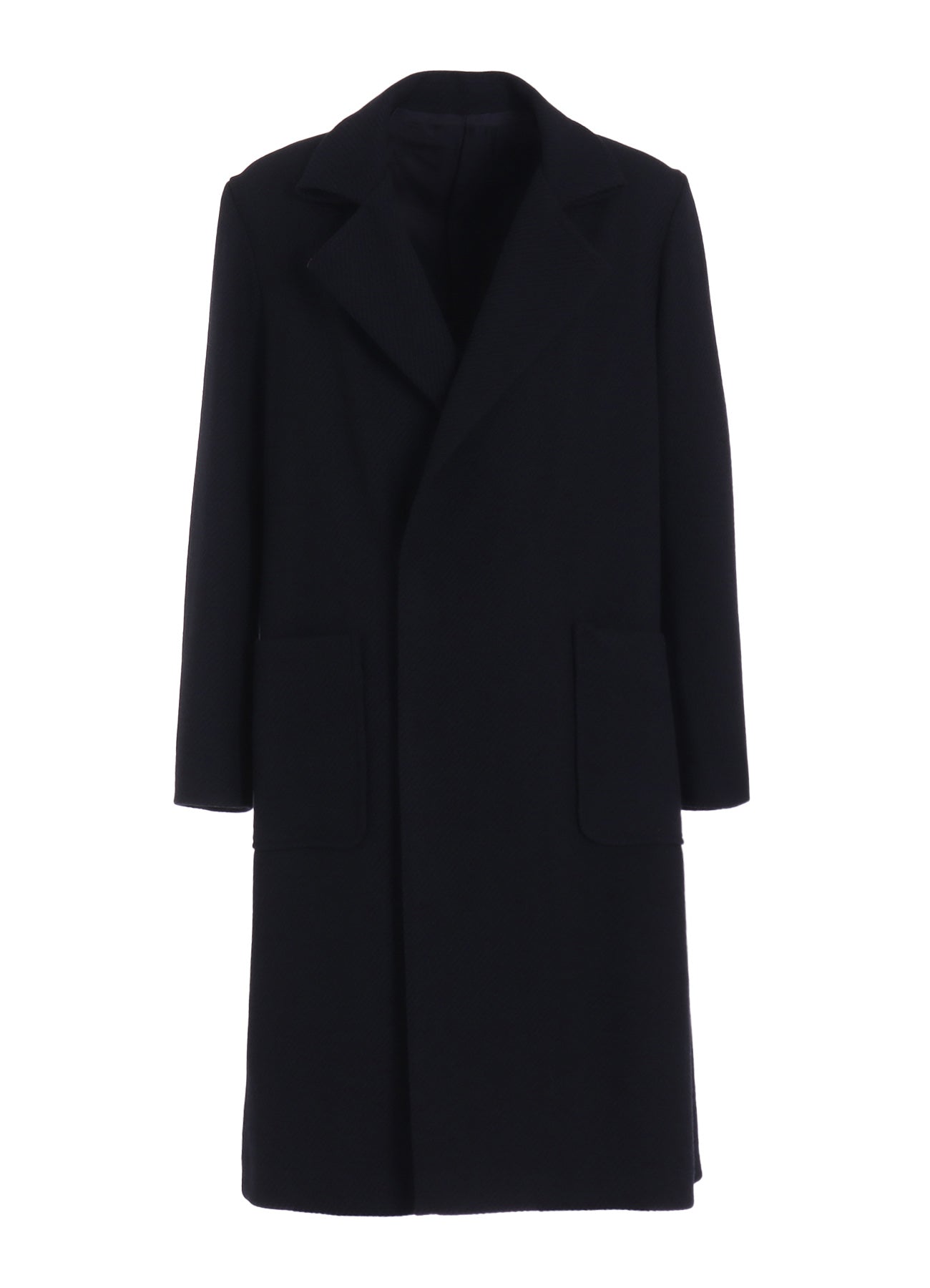 4/24 KERSEY TUBE LAPEL DOUBLE LONG COAT – THE SHOP YOHJI YAMAMOTO