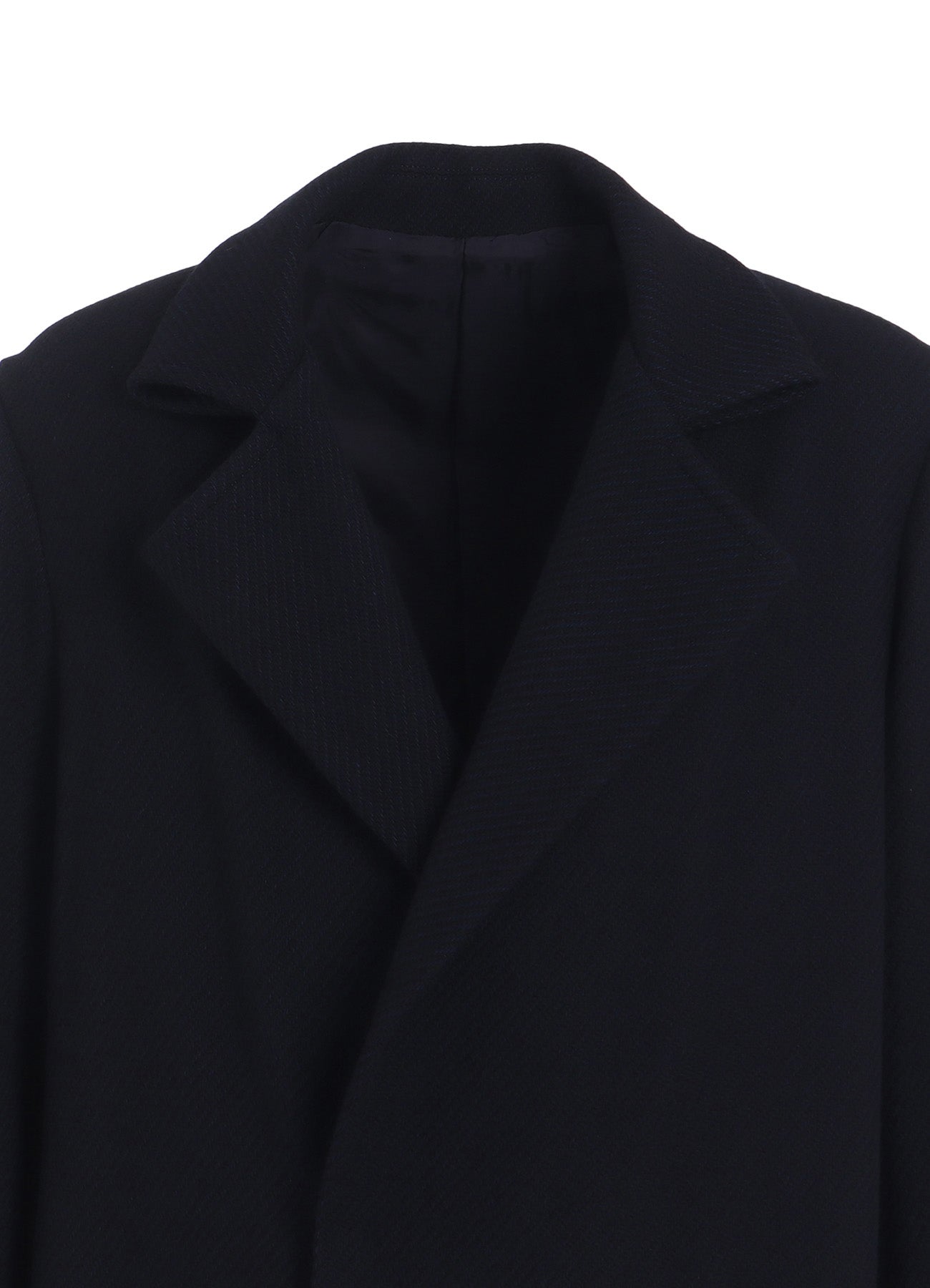 4/24 KERSEY TUBE LAPEL DOUBLE LONG COAT – THE SHOP YOHJI YAMAMOTO