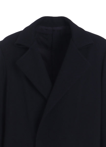 4/24 KERSEY TUBE LAPEL DOUBLE LONG COAT