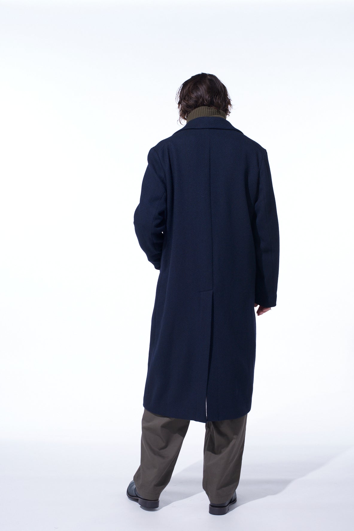 4/24 KERSEY TUBE LAPEL DOUBLE LONG COAT – THE SHOP YOHJI YAMAMOTO