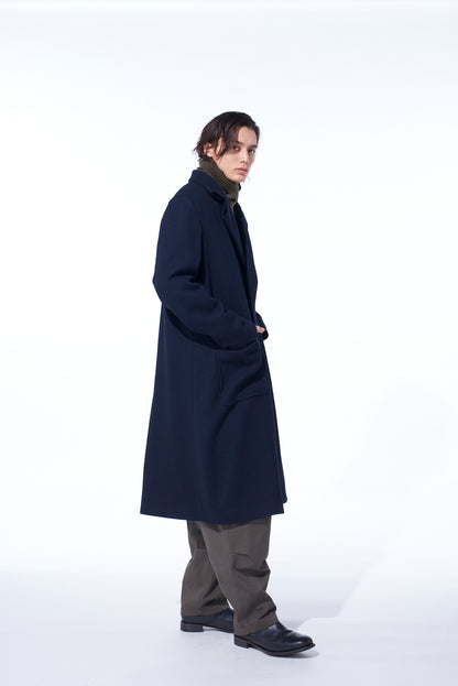 4/24 KERSEY TUBE LAPEL DOUBLE LONG COAT