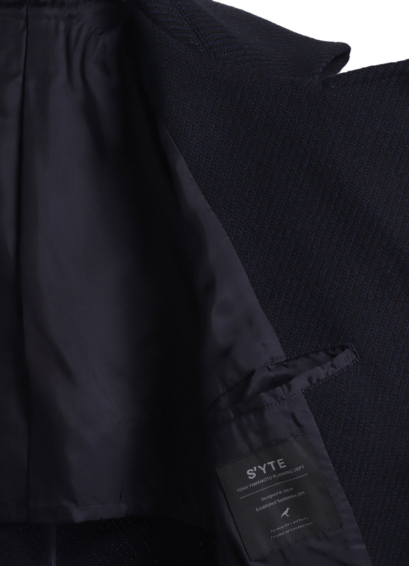 4/24 KERSEY TUBE LAPEL DOUBLE LONG COAT