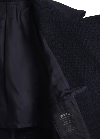 4/24 KERSEY TUBE LAPEL DOUBLE LONG COAT