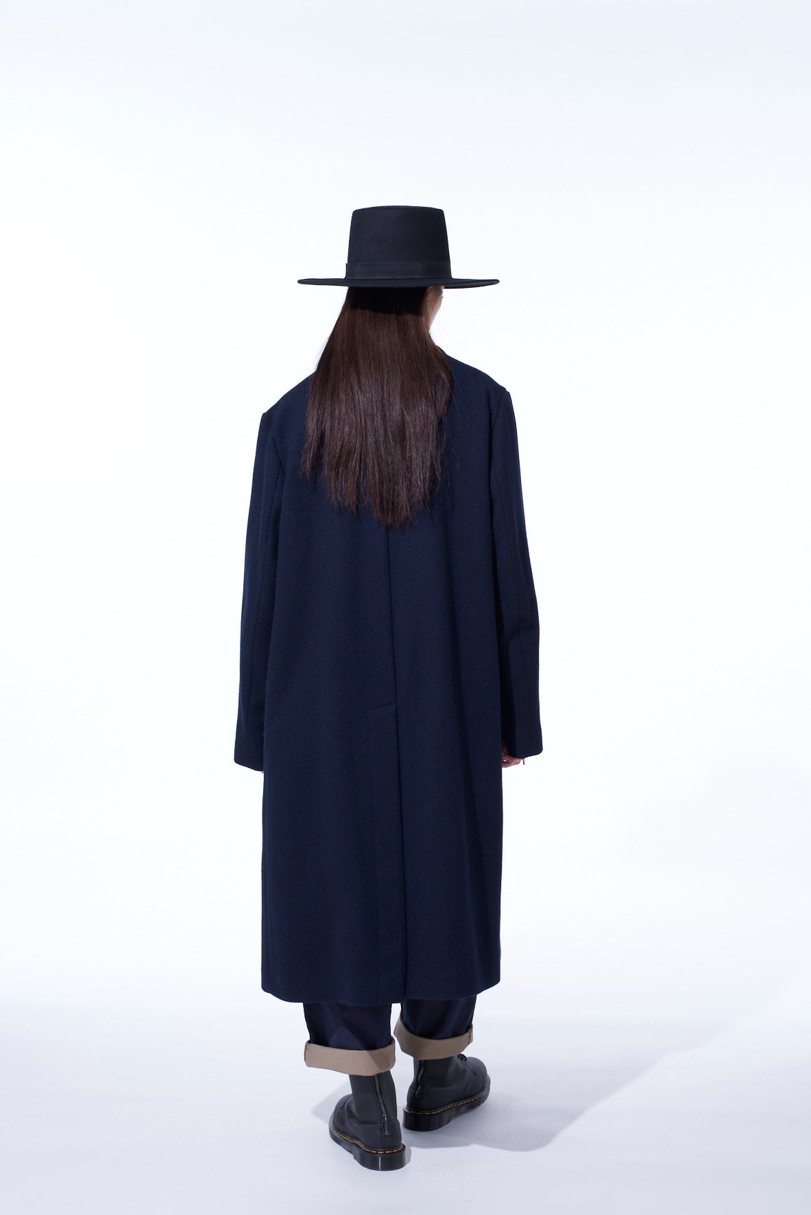 4/24 KERSEY TUBE LAPEL DOUBLE LONG COAT – THE SHOP YOHJI YAMAMOTO