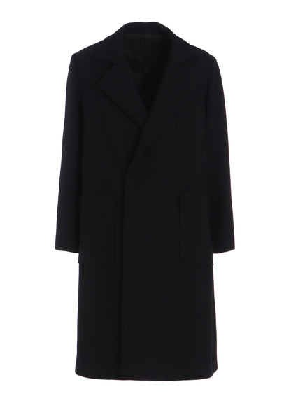 4/24 KERSEY TUBE LAPEL DOUBLE LONG COAT