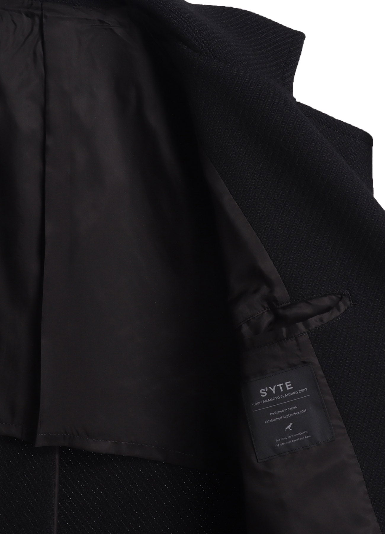 4/24 KERSEY TUBE LAPEL DOUBLE LONG COAT