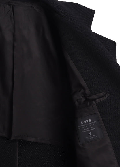 4/24 KERSEY TUBE LAPEL DOUBLE LONG COAT
