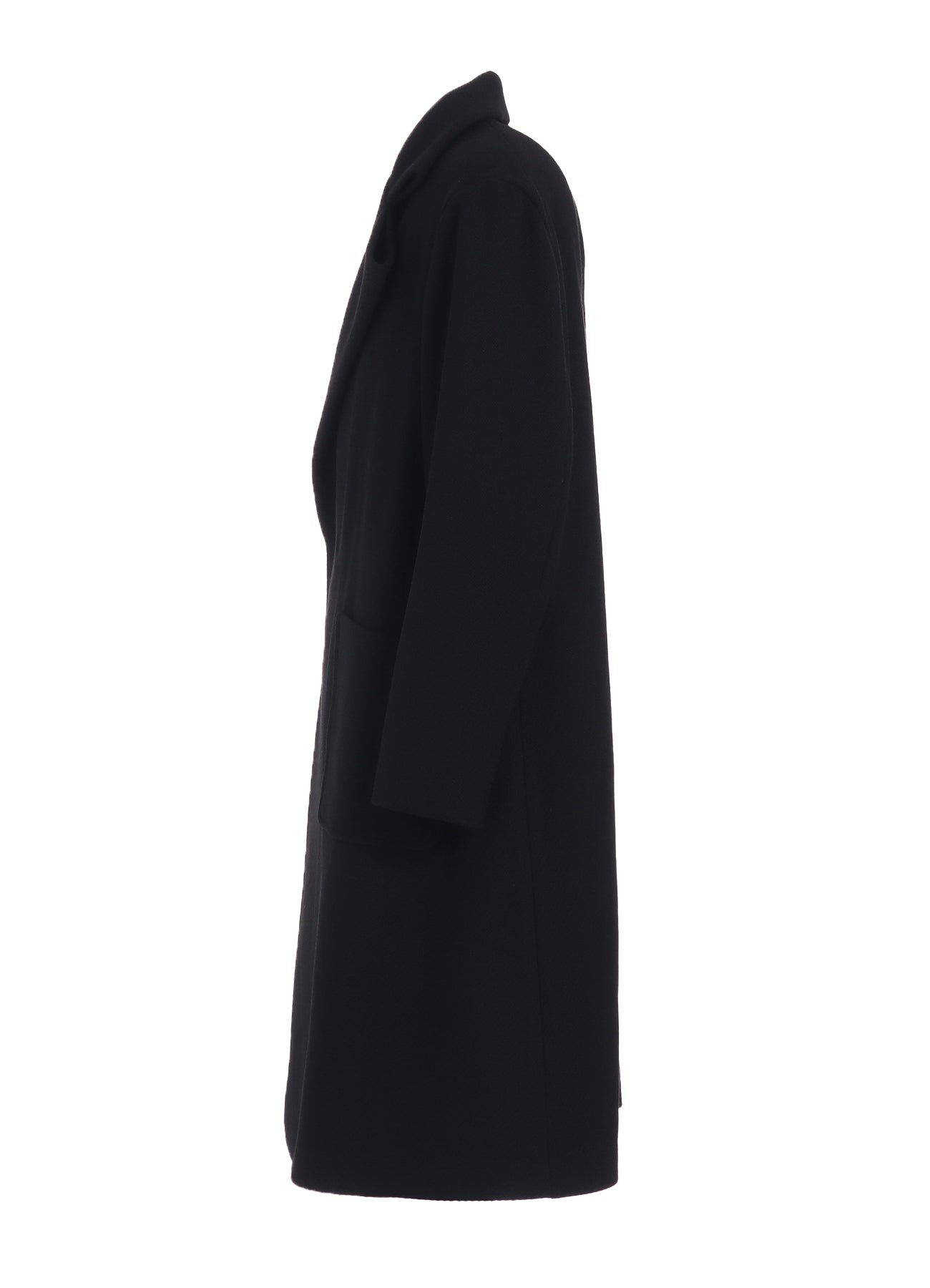 4/24 KERSEY TUBE LAPEL DOUBLE LONG COAT