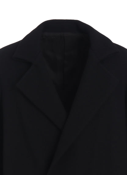 4/24 KERSEY TUBE LAPEL DOUBLE LONG COAT