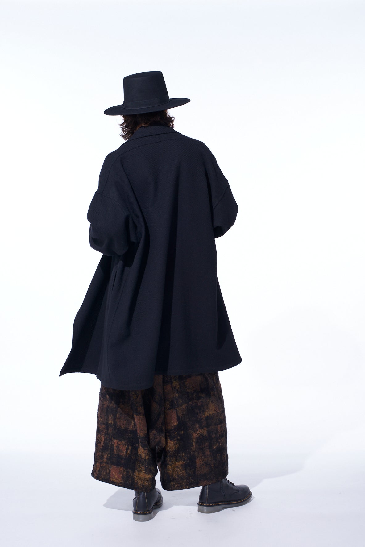 4/24 KERSEY FRAME DOUBLE COLLAR DRAPE COAT