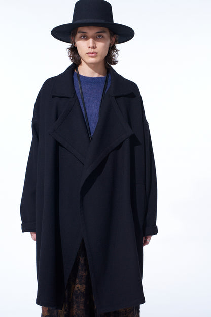4/24 KERSEY FRAME DOUBLE COLLAR DRAPE COAT