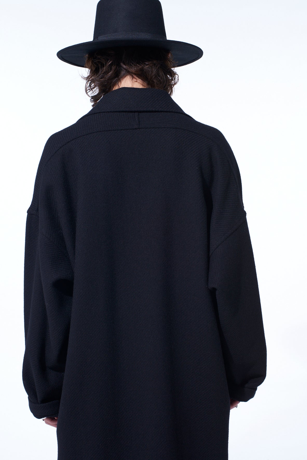4/24 KERSEY FRAME DOUBLE COLLAR DRAPE COAT