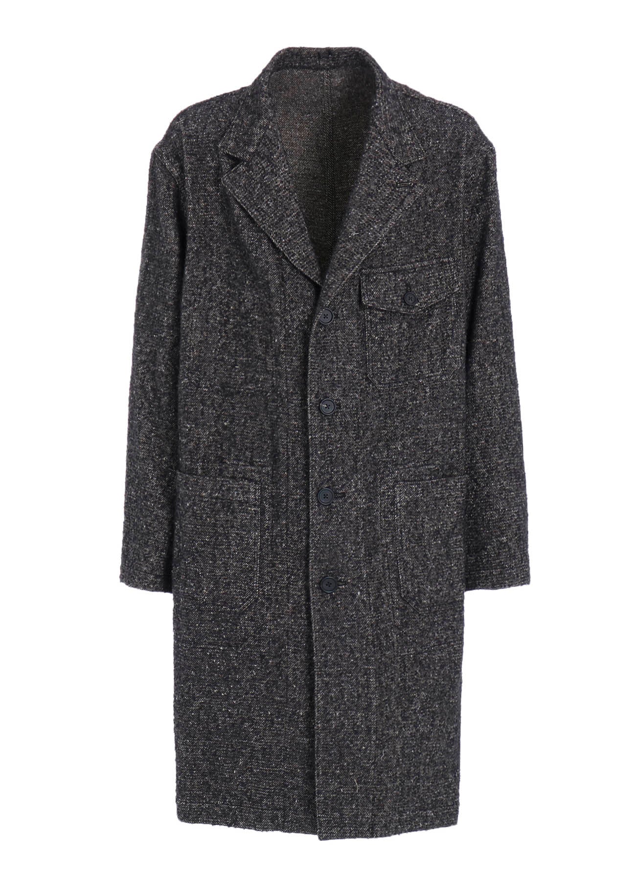 BRUSHED TWILL NEEDLE PUNCH SHOP COAT