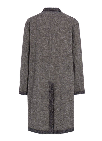 BRUSHED TWILL NEEDLE PUNCH SHOP COAT