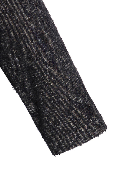 BRUSHED TWILL NEEDLE PUNCH SHOP COAT