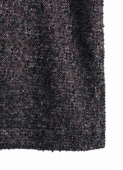 BRUSHED TWILL NEEDLE PUNCH SHOP COAT