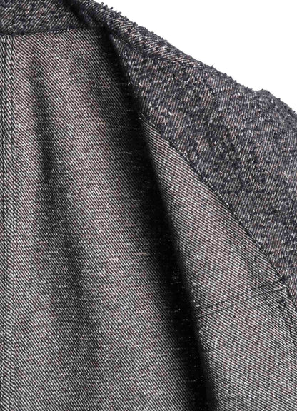 BRUSHED TWILL NEEDLE PUNCH SHOP COAT