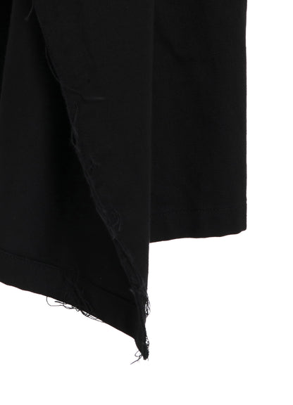 COTTON DRILL EMBROIDERY CUT-OUT DRAPE COAT