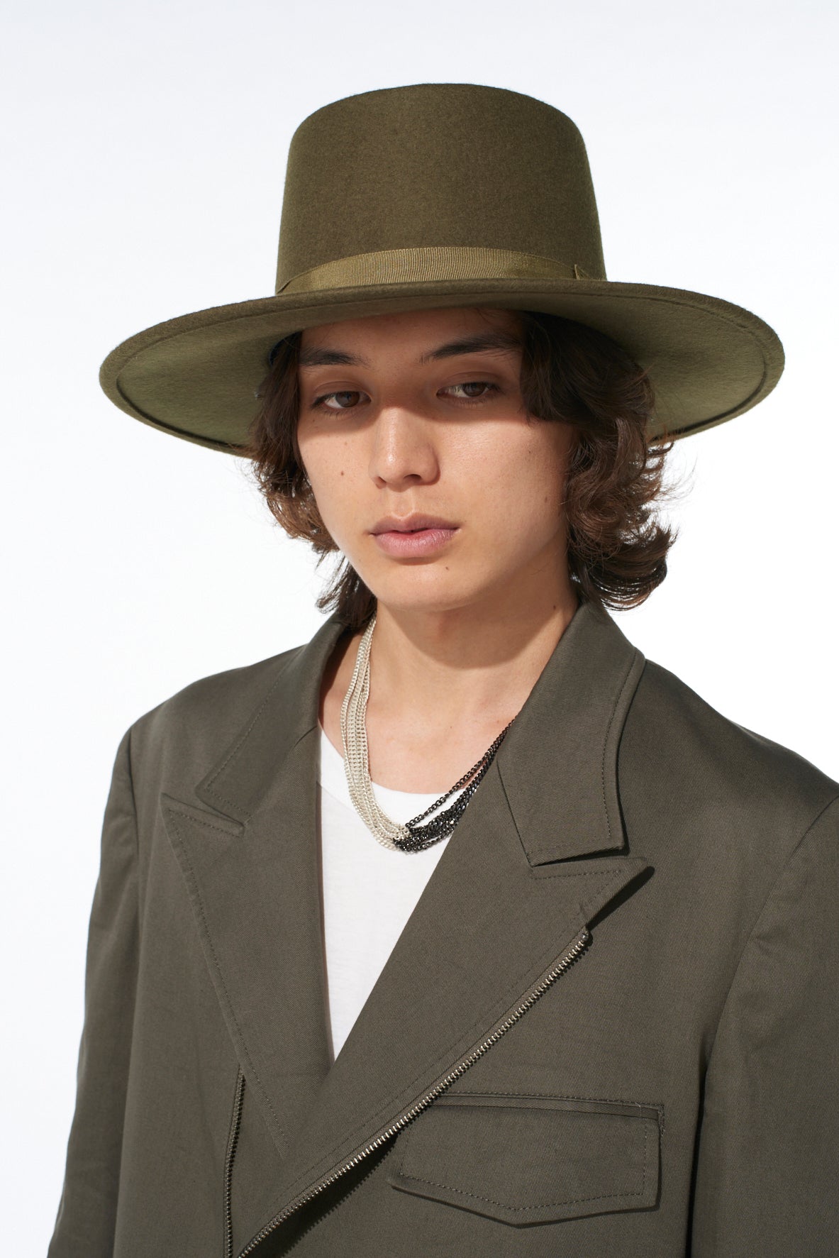 WOOL FELT WIDE BRIM HAT – THE SHOP YOHJI YAMAMOTO