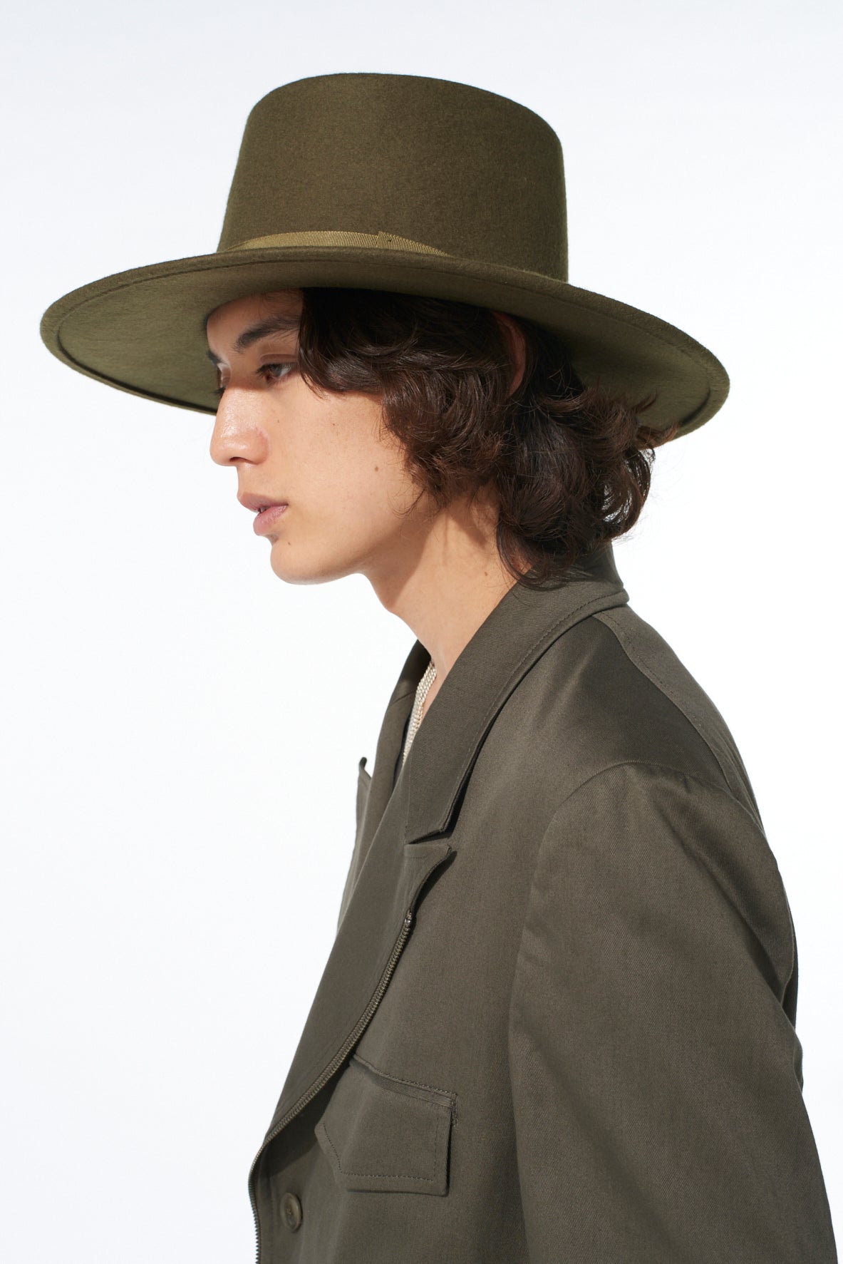 WOOL FELT WIDE BRIM HAT – THE SHOP YOHJI YAMAMOTO