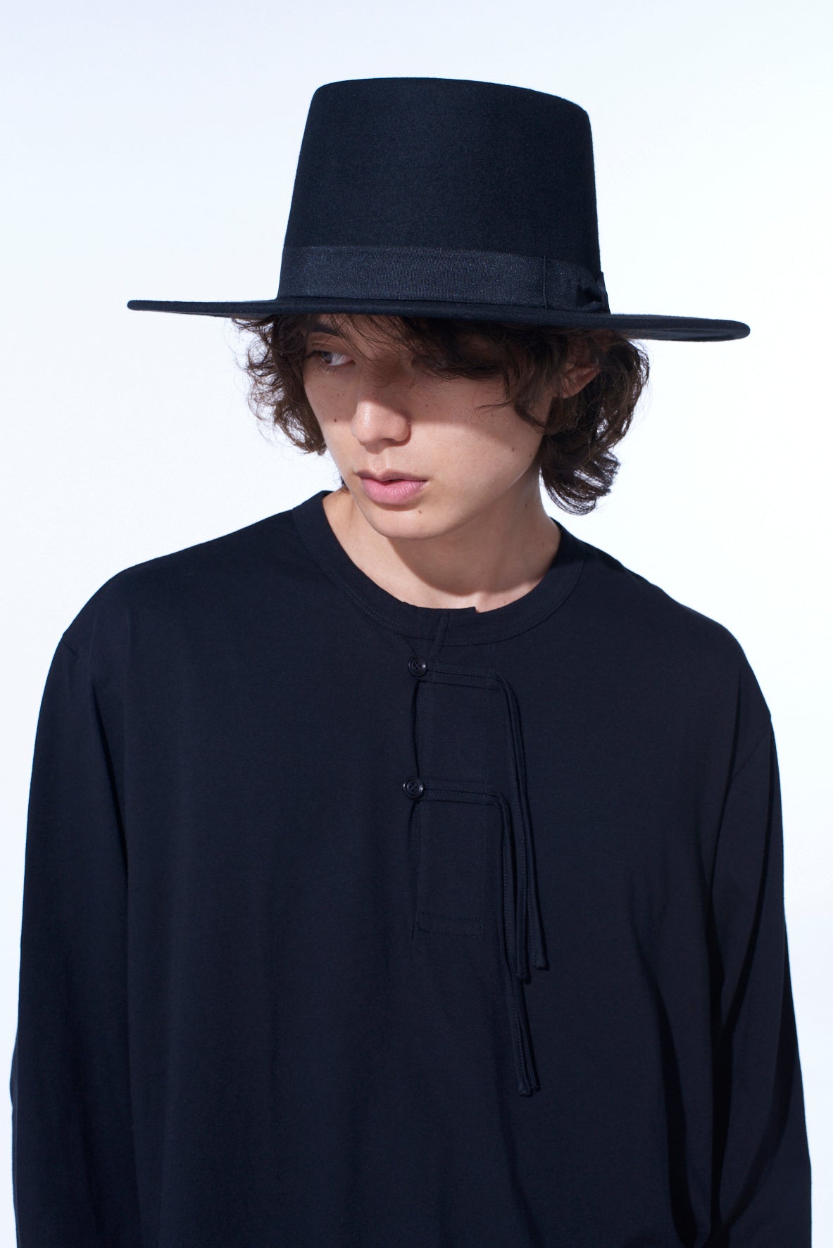 WOOL FELT WIDE BRIM HAT – THE SHOP YOHJI YAMAMOTO