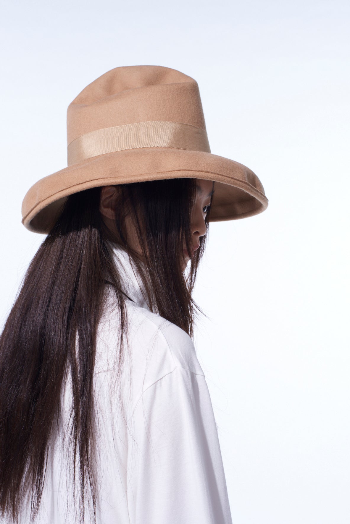 Yohji Yamamoto POUR HOMME 春夏フェードラ帽 ベージュ Yohji Yamamoto