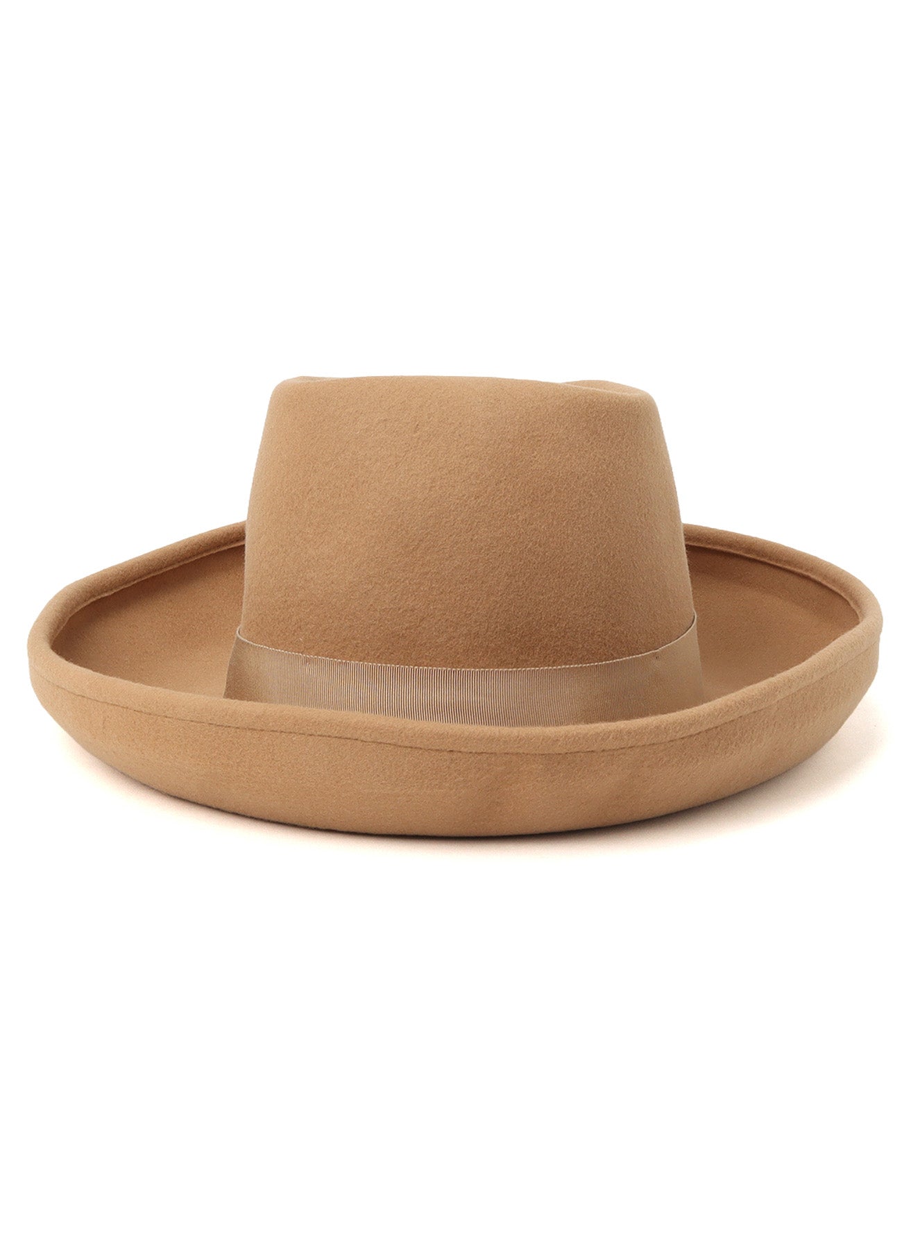 Yohji Yamamoto POUR HOMME 春夏フェードラ帽　ベージュ WOOL FELT ROLLABLE BRIM MOUNTAIN HAT – THE SHOP YOHJI YAMAMOTO