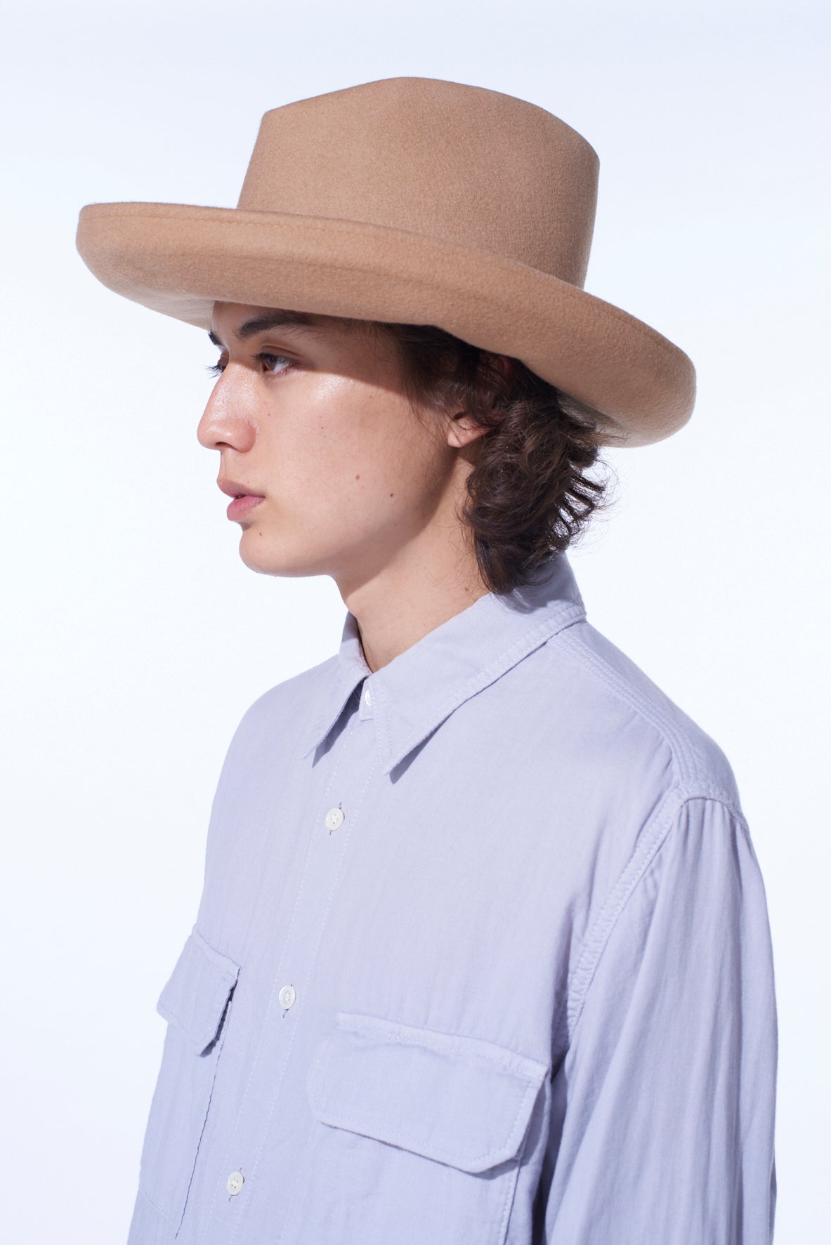WOOL FELT ROLLABLE BRIM MOUNTAIN HAT – THE SHOP YOHJI YAMAMOTO