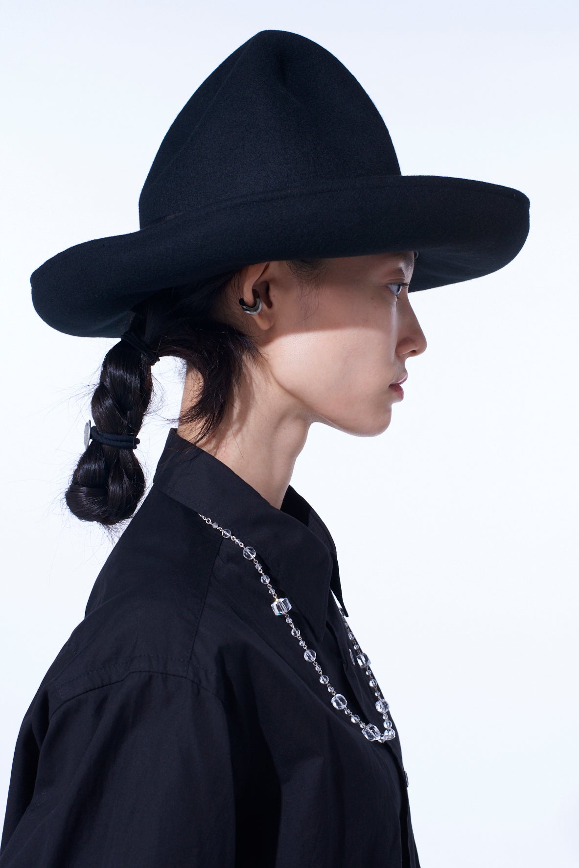 WOOL FELT ROLLABLE BRIM MOUNTAIN HAT – THE SHOP YOHJI YAMAMOTO